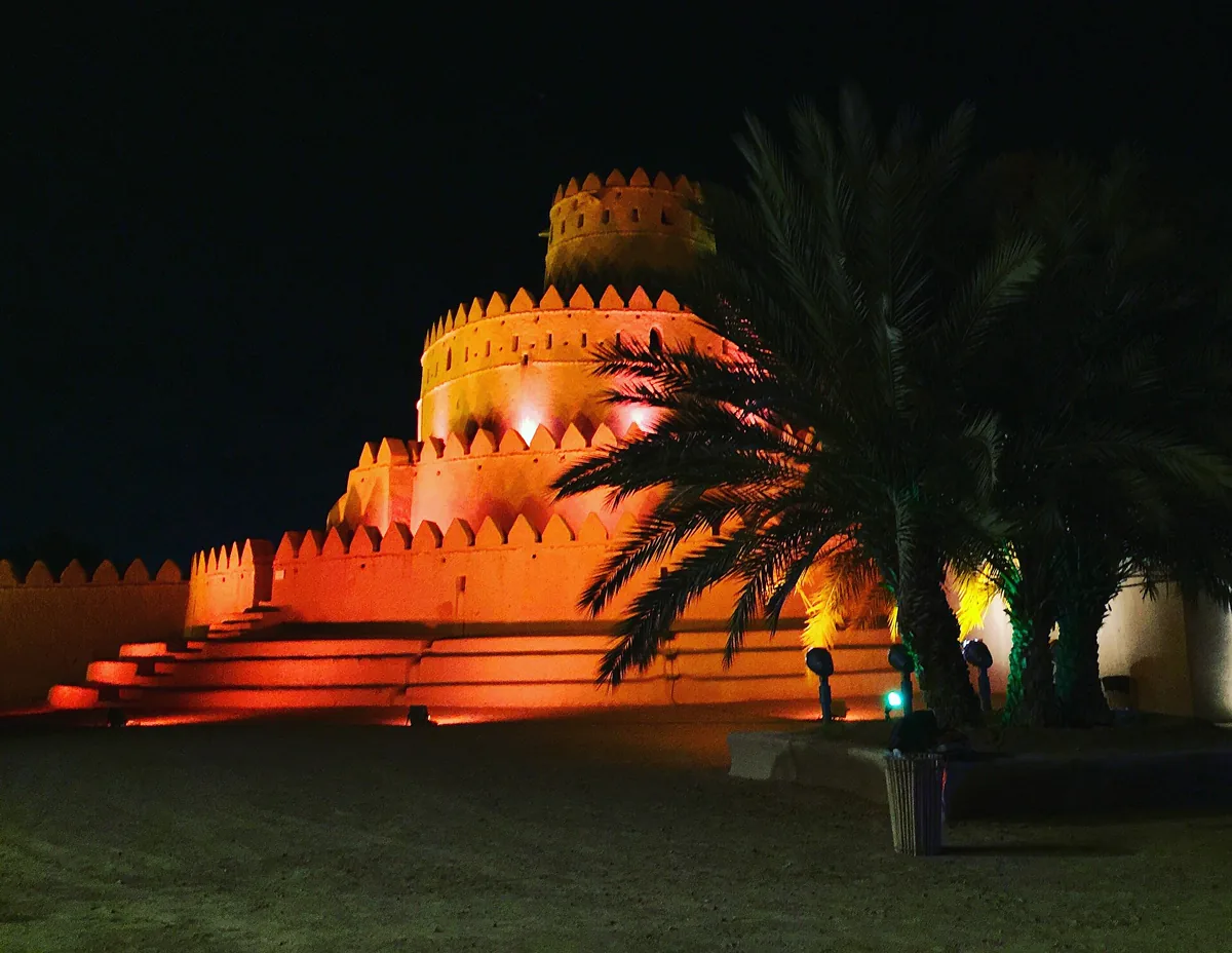 The impressive 19th century Al Jahili Fort made from sand, straw and clay.