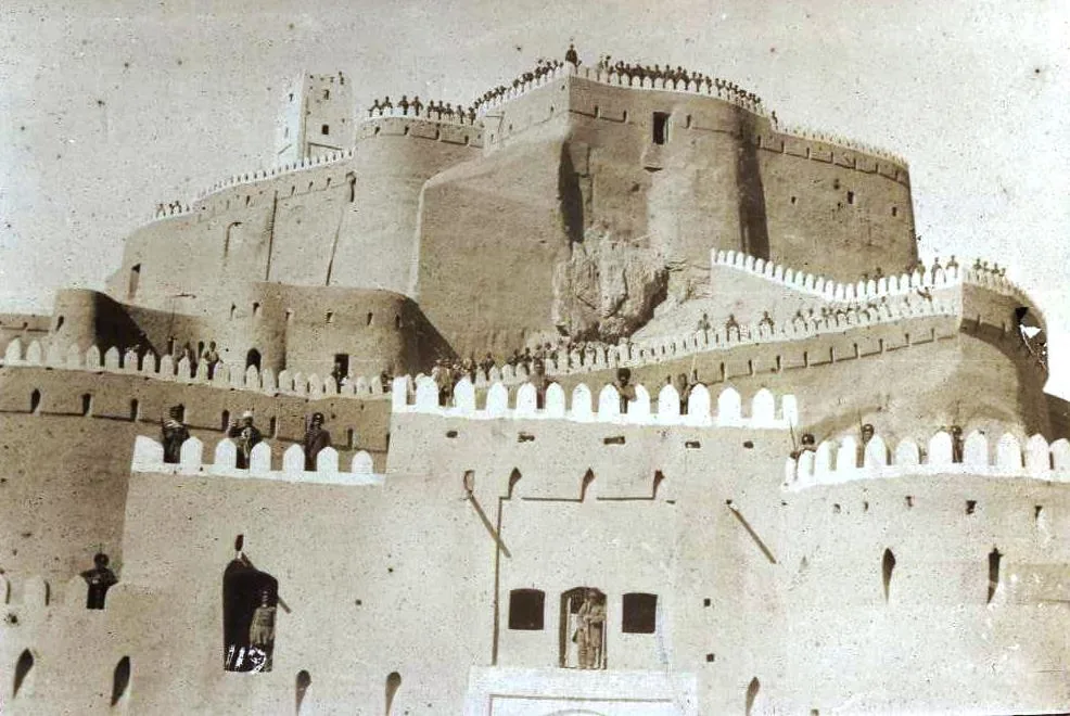 Arg-é Bam in Qajar era, c. 1902