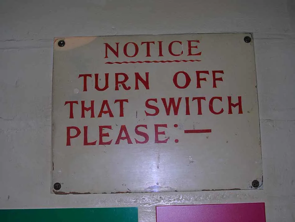 A shot from the Cabinet War Rooms, London .