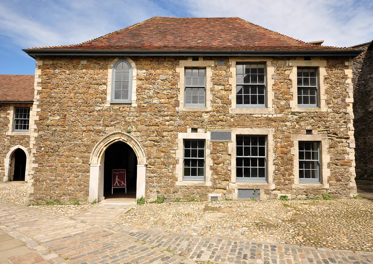 A building in the inner bailey of Dover Castle.