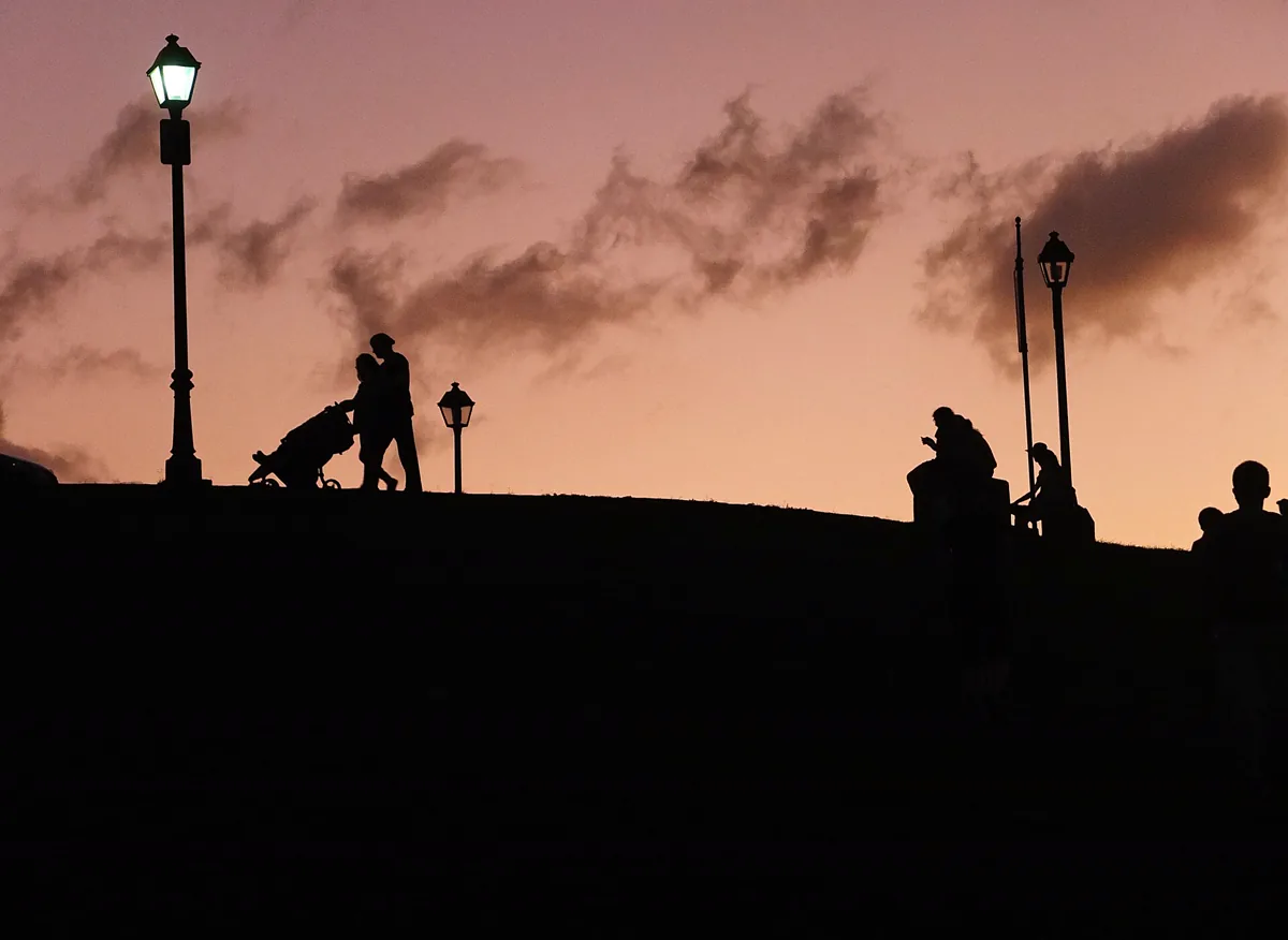 Castillo San Felipe del Morro at sunset, Old San Juan, Puerto Rico .