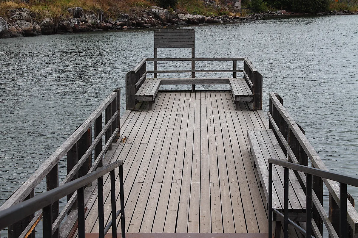 View of a pier in Suomenlinna, Helsinki