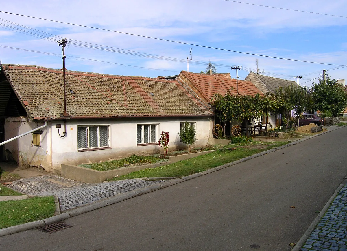 South part of Terezín village, Czech Republic (Moravia)