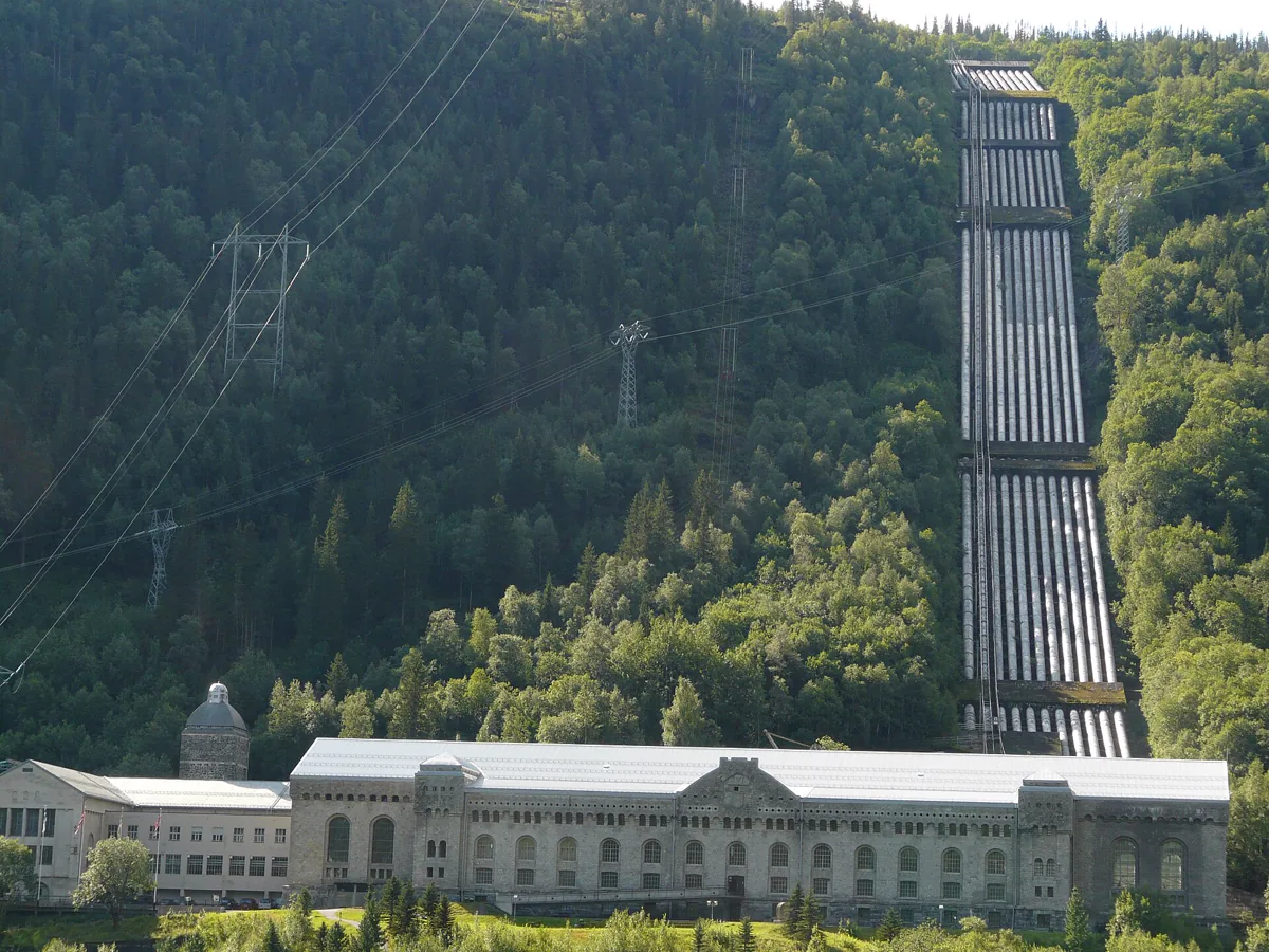 Waterkrachtcentrale Vemork in Rjukan